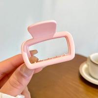 ราคา Korean Style Candy Color Simple Square Hair Clip for Women Temperament Hair Claw Fashion Girl Hair Clamp (19011954858)