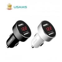 ราคา Usams US CC045 2 1A Dual Usb 2 ช่องชาร์จ อะแดปเตอร์พอร์ตชาร์จ มาพร้อมจอแบบดิจิตอล สําหรับติดในรถยนต์ (16271667771)