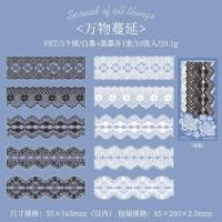 ราคา สติกเกอร์ PET วินเทจสีรุ้งลูกไม้ธีมมือบัญชีชายแดนสติกเกอร์วัสดุ (20611345569)