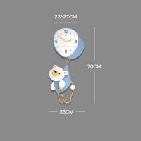 ราคา นาฬิกาแขวนผนังรูปการ์ตูนหมีนาฬิกาแขวนผนังขนาดใหญ่แบบไม่มีเสียงติดห้องนั่งเล่น (18486041422)
