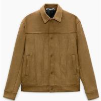 ราคา การ499ตู้ Zaraลูกน้อง ZA เสื้อแจ็กเก็ตแบบมีปกหนังนิ่มผู้ชายแจ็คเก็ตหนังกลับ3548 640 (20161244736)