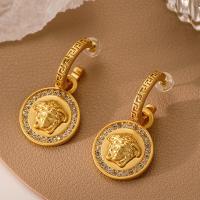 ราคา ต่างหูโบราณสไตล์เมดูซ่าแนววินเทจ vintage ต่างหูชิงเต่า (19707597776)