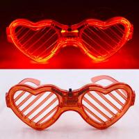 ราคา LED Glasses Neon Party Flashing Glasses Luminous Light Glasses DJ Bar Party Decor Fluorescent Glow Photo Props Concert Supplies (20447441486)