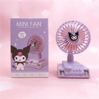 ราคา Kawaii Sanrio คิตตี้แมวสก์ท็อปพัดลมขนาดเล็ก Mymelody Kuromi Cinnamoroll นักเรียนแบบพกพา Usb ชาร์จลมขนาดใหญ่มินิพัดลม (20015118983)