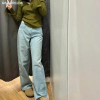ราคา Ocking UNIQLO ชุดกางเกงยีนส์ตรงเข้ารูปลำลองใหม่ฤดูใบไม้ผลิ2023ญี่ปุ่น Y454350ผู้หญิง (19711739452)