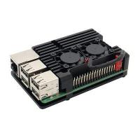 ราคา Raspberry Pi 4 Aluminum Metal Case Raspberry Pi 3 Aluminum alloy case with Dual Fan for Raspberry Pi 4 3 Model B 3B Plus (19696957991)