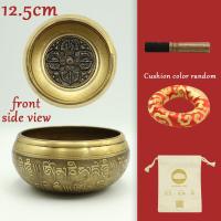 ราคา Nepal Handmade Tibetan Singing Bowl Set Decorative wall dishes Resonance Healing Meditation Chakra singing bowl (13533391409)