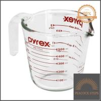 ราคา Pyrex Measuring Cup ถ้วยตวงแก้วขนาด 500 ml รุ่น P 00 516N สีแดง ใครยังไม่ลอง ถือว่าพลาดมาก Peacock Steps (8629300963)