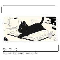 ราคา New Black Cat Mouse Pad Cartoon Large Mouse Mat Cute Kawaii Mousepad 900x400 Gamer Pc Keyboard Pads Anime Gaming Computer Desk Mat (19441910621)