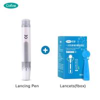 ราคา Cofoe Lancing Devices 50 Lancets การทดสอบเบาหวานปากกาปรับความลึก Lancing ปากกาสำหรับ Cupping Therapy และได้รับ Capillary เลือดตัวอย่าง (19101567833)