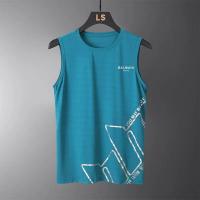 ราคา Original Balmain Paris Men S Classic Basic Athletic Jersey เสื้อกล้ามลำลองเสื้อออกกำลังกายเสื้อกล้ามแขนกุดเสื้อยิมเพาะกายฟิตเนสกล้ามเนื้อ Tee เสื้อยืด (18630498904)