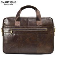 ราคา Smart King For Men กระเป๋าถือหนังวัวแท้กระเป๋าเอกสารธุรกิจ15นิ้วแล็ปท็อปกระเป๋าสะพายสลิง (16545522126)