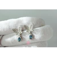 ราคา Rosenmarry ต่างหูระย้าพลอยลอนดอนโทปาสแท้ ตัวเรือนเงินแท้925 พลอยแท้เสริมดวง ของขวัญ ต่างหูห่วง RE029 (18902873128)