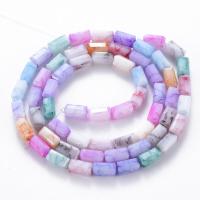 ราคา 1 Strand Opaque Baking Painted Crackle Glass Beads Strands Cuboid Faceted Medium Orchid 6 5x3 5x3 5mm Hole 1mm about 60pcs strand 15 63 inch 15 75 inch 39 7cm 40cm (14151835876)