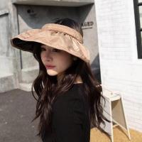 ราคา หมวกเชลล์เกาหลี หมวกแก๊ป หมวกปีกกว้าง กันUV หมวกพับเก็บได้ หมวกแก็ปครึ่งหัว สามารถม้วนเป็นที่คาดผมได้ หมวกเที่ยวทะเล หมวกแฟชั่นสตรีCHJ (14162168223)