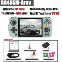 ราคา Anbernic rg405m เกมคอนโซลมือถือ4นิ้ว IPS Touch Screen t618 cncaluminium android12แบบพกพา R Player PSP 512gchina 2023เงินวาดเครื่องประดับ (20710193867)