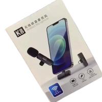 ราคา K8 Wireless Microphone for iPhone iPad Wireless Clip Mic Wireless Lavalier Microphone Plug Play Microphone (18813246452)