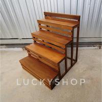 ราคา ชั้นวางของแบบขั้นบันได ชั้นวางแคคตัส ชั้นวางต้นไม้ ชั้นไม้สัก (18187312498)