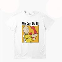 ราคา ONE PUNCH MAN WE CAN DO IT Kaos Anime เสื้อยืดพิมพ์ลาย S 5XL (20808225994)