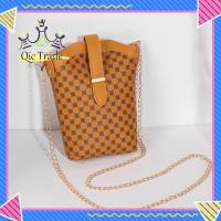 ราคา QIC Mini Crossbody Bag Trendy Retro Printing Pu Leather Mobile Phone Chain Bag For Women Gifts (20817651430)