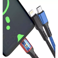 ราคา สายชาร์จเร็ว Maimi 3in1 ใช้ได้ทุกรุ่น ส่งด่วน 5A Multi Charging Cable 5A 3 in 1 Retractable USB Fast Charge Cord with IPhone Type C Micro USB Port for Phone 12 11 Xs Xr X 8 7 6Samsung GalaxyHuaweiLGOn