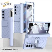 ราคา กรอบ KISSCASE พร้อมฟิล์มกันรอยแบบหน้าจอด้านหน้าเคสโทรศัพท์พับได้สำหรับ Samsung Galaxy Z Fold 5 5G ที่ใส่ปากกาสไลด์พร้อมขาตั้งแข็งกันกระแทกด้านหลังเคส Galaxy Z Fold 5 (20323415074)