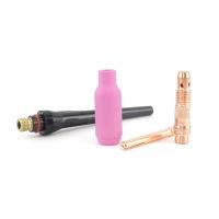 ราคา 4Pcs for WP26 WP17 WP18 Argon TIG Welding Torch Consumables Tungsten Electrodes Collet Tip Alumina Nozzle Cup Cap (19849693226)