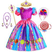 ราคา 2023 Sweet Lollipop Candy Kids Dress Carnival Party Little Girl Birthday Costume Fancy Rainbow Tutu Children Wedding Clothes by Hs2023 (19691850784)