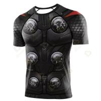ราคา เสื้อยืด Superhero Captain America สำหรับผู้ชาย กีฬาฟิตเนส เสื้อยืด เพาะกาย เสื้อผ้าออกกำลังกาย เสื้อยืดแขนสั้น ผู้ชาย XS 5XL (19163171939)