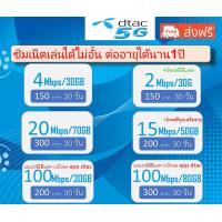 ราคา ซิมเน็ตดีแทค ซิมเทพ Dtac 2เมก 30เมก เน็ตไม่อั้น โทรฟรี24ชม (16903994406)