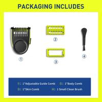 ราคา Yinke Guide Comb Guards for Philips One Blade QP2520 QP2530 QP2630 QP2620 Electric Trimmer and Shaver 14 length 0 4 to10 MM (20581335226)