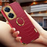 ราคา NORVIK เคสชุบสำหรับ Huawei Nova 11i Y90 Y70 Y71 9 7 Y7A SE Honor Magic 5 4 X8a X7A 70 X9 X8 50 Pro 4G 5G เคสโทรศัพท์กรอบหนังจระเข้สีแดงสุดหรูนุ่มฝาครอบด้านหลังกันกระแทก TPU N15 2 (20212978521)