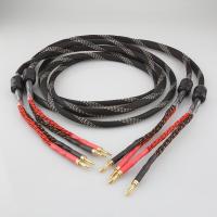 ราคา One Pair Audiocrast HIFI speaker cable HI End amplifier 4N OFC speaker cable with Banana Spade plug (11702397458)