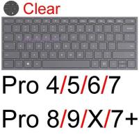 ราคา Keyboard Cover for Surface Pro 9 8 7 6 5 4 3 2 X 7 Plus for Microsoft Laptop Studio GO Book RT Silicone Protector Skin Case 15 (19791597526)
