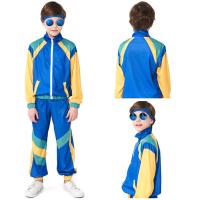 ราคา Alingerun ชุดวอร์มเด็กผู้ชาย80Sชุดฮิปฮอปชุดเสื้อกางเกงชุดเสื้อผ้ากีฬาเต้นรำย้อนยุค (19417635101)