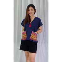 ราคา เสื้อผ้าฝ้าย เสื้อกะเหรี่ยง (16427371423)