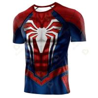 ราคา เสื้อยืด Superhero Captain America สำหรับผู้ชาย กีฬาฟิตเนส เสื้อยืด เพาะกาย เสื้อผ้าออกกำลังกาย เสื้อยืดแขนสั้น ผู้ชาย XS 5XL (19163314393)