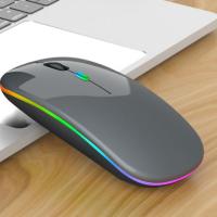 ราคา เม้าส์ไร้สาย ไร้เสียง มีแบตในตัว Silent Mouse Wireless 2 4G Rechargeable ไม่ใช้ถ่าน เมาส์บลูทูธ (14782845962)