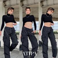 ราคา Atipashop CURVE TURTLENECK RIB เสื้อครอป ครอป คอเต่า แขนยาว ดีเทลเว้าหลัง มีหลายสีให้เลือก (15947562211)