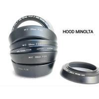 ราคา Hood เหล็ก ยี่ห้อ Minolta MD 24mm 28mm 50mm Lens Shade Hood OEM Genuine ขนาดเกลียว 55มม ขนาดฮูด 55 มม (16004194955)