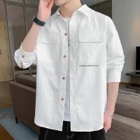 ราคา Mizuno แฟชั่นแบบฉบับเกาหลีเสื้อเชิ้ตผู้ชายเสื้อเชิ้ตเสื้อแจ็กเกตชายอินเทรนด์แขนยาวใช้ได้กับทั้งฤดูใบไม้ผลิและฤดูร้อนสำหรับแจ็คเก็ตทรงหลวมผู้ชาย (20319197450)