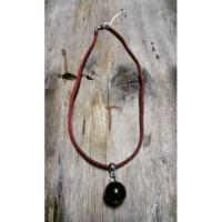 ราคา Piinkstore สร้อยคอหนังชามัวร์ จี้นิลดำ สร้อยคอโชคเกอร์ สร้อยคอหนัง สร้อยคอติดคอ จี้หิน (7718770386)