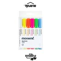 ราคา Monami โมนามิ ปากกามาร์คเกอร์เขียนกระจกลบได้ รุ่น Window Marker ชุด 6C (18731164899)