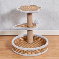 ราคา คอนโดแมว 3ชั้น mini condo เสาลับเล็บแมว ที่ลับเล็บแมว ที่ฝนเล็บแมว เสาฝนเล็บ ของเล่นแมว คอนโดแมวขนาดเล็ก ที่นอนแมว มี4สีให้เลือก (19184418588)