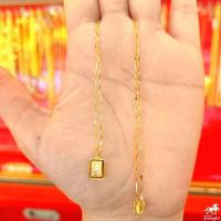 ราคา สร้อยคอเงินชุบทอง ลายเมลอน จี้พระจิ๋วยอดนิยม เลี่ยมทองแท้ กรอบทอง 90 มีใบรับประกัน (16377505823)