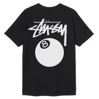 ราคา Stussy 8ลูกเสื้อยืดคลาสสิกสีดำ8ลูกเสื้อยืดแขนสั้นพิมพ์ลายผ้าฝ้ายคอกลมชายและหญิง Ins Stussy ไฟ (18989413646)
