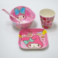 ราคา Sanrio Hello Kitty ชุดเครื่องใช้บนโต๊ะอาหารเด็กทำนองเพลงของฉัน Littleinstars Gudetama การ์ตูนอะนิเมะชามถ้วยปากกว้างสี่ชุดช้อน (20237616788)