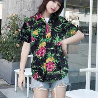 ราคา เสื้อฮาวาย เสื้อสงกรานต์ ลายสับปะรด ผ้า Cotton100 สีสันสดใส เป๊ะ ปัง อลังเว่อร์ รุ่น T122 (18548781506)