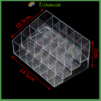 ราคา Dinawan Clear acrylic 24 Grid Makeup Organizer กล่องเก็บของลิปสติกยาทาเล็บแสดงผล (21099199348)