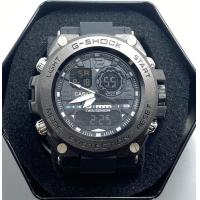 ราคา กล่อง คู่มือ casio Gsh0ck นาฬิกาข้อมือผู้ชาย สีดำ สายเรซิ่น 2ระบบ สีดำด้าน นาฬิกาผู้ชาย LED Gsh0ck สีดำ RC787 (6477068183)